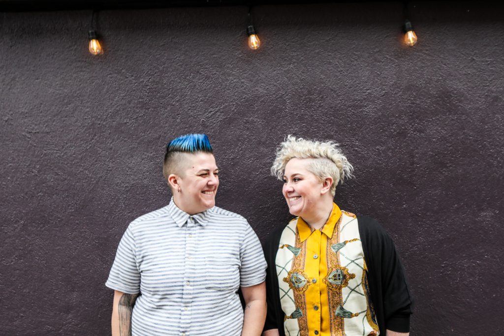 Grainne Hunt and Jules Stewart